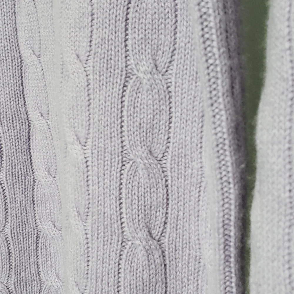 Ralph Lauren Black Label Lavender Cable Knit Cashmere Sweater Size Small - Picture 6 of 10